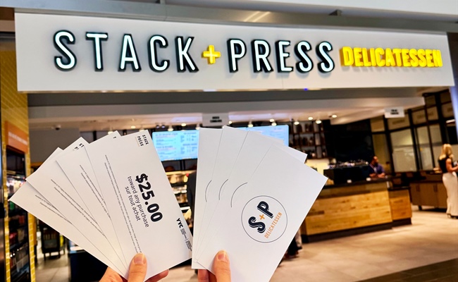 Stack + Press Delicatessen is now open – Win $100 in gift certificates!